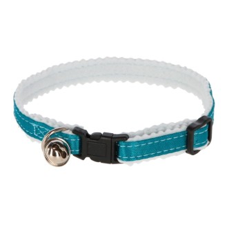 KERBL Reflective Collar with Safe Lock for Cat 10mm, Blue.
